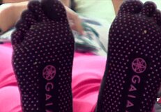 toe socks driving her wild with desire?