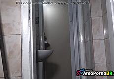 'Want a taste of my big tits?' Wanessa teases the electrician.