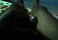 Indian gay man engages in intimate hand work session