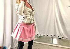 xxx model fucks photographer on homemade set, swallows cum