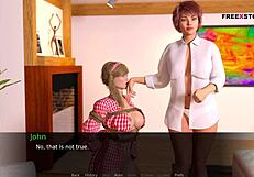 Intense Emotions In Dusklight Manor Threesome With Lola Audrey And John Including Lesbian Sex