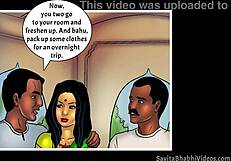 Savita Bhabhi in Episode 38 with steamy Indian comic sex scenes. Detailed action unfolds in every frame.