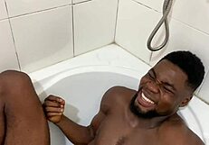 ebony bbw with big tits and ass begs to be bathed after getting big dick emptied and energy drained