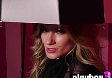 big ass teen 18+ undresses in provocative lingerie for posing session roxy shaw