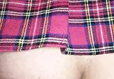 Big Dildo Stretching Tranny's Tight Backdoor