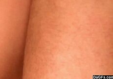 Dagfs super hot Nataliy fucks after bubble bath, her big tits bouncing in intense fingering.