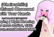 girlfriend obsessed with licking and sucking your hands moaning