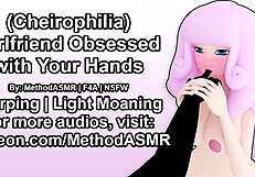 girlfriend obsessed with licking and sucking your hands moaning