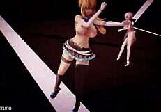 Adorable girls dancing to luvoratorrrrry in mmd r18