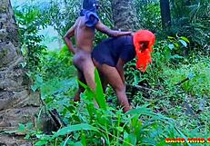 Intense Christmas Doggy Fucking In African Bush Festival Orgy