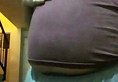 It is fun to watch Gordo’s belly expanding during the water enema, and anal play
