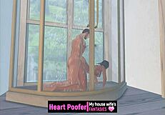 Dolce resa bagnata cartoon!