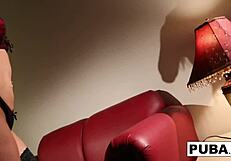 Nikita Von James Masturbates In Red Lingerie