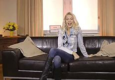 Young European Teen Undergoes Casting Interview With Older Man