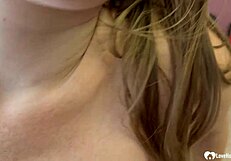 Amateur milf blows dick amazingly!