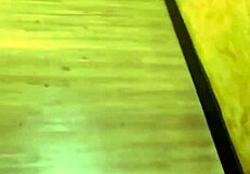 CHUBBY REDHEAD GETS LICKED IN GYM BATHROOM