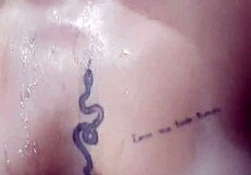 Rasta Woman Bathes In Pool, Showing Small Tits And Having Fun