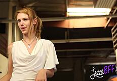 cute teen 18+ lesbians fuck at private party