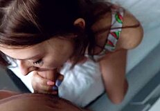 Oh wow, that teen pussy gets slammed hard with rough slaps and pov action! American teen endures the intensity.