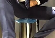 The candidate cums before the interview in a wild gay orgy