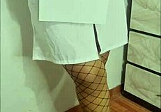 Latina nurse mounts her patient's cock eagerly?