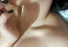 Latina girlfriend masturbates to orgasm