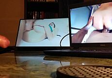 Masturbating at the desk feels so intense and lonely