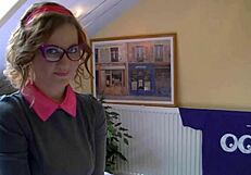 Pooksy Com - French Teacher In Glasses Turns Into A Wild European Bitch