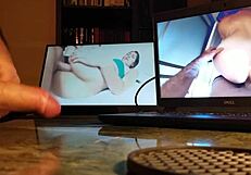 Masturbating at the desk feels so intense and lonely