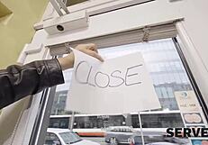 hey, serve4k guy filling his complaint with some sexy seduction in the shop 😏