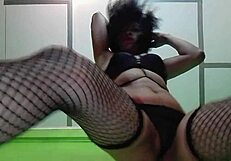 very sexy hot dance with stockings, pussy striptease, and ripped clothes