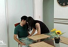 My stepsister wants my big cock after catching her boyfriend cheating