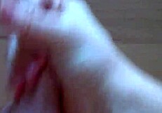 I give her a handjob until she makes me cum with a huge cumshot all over.