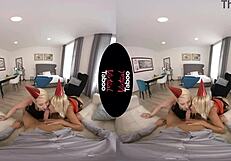 Virtual taboo brings anal joy and blowjob for birthday boy in POV