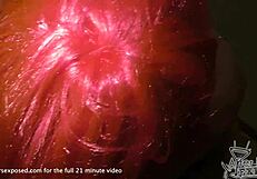 Newly 19yo Andy teen sucks and fucks on snow day with wig and nerd glasses