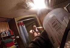 Shower time with ronda involves bathing and sexy poses