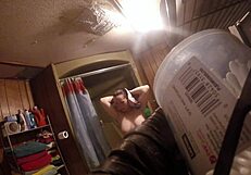 Shower time with ronda involves bathing and sexy poses