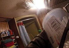 Shower time with ronda involves bathing and sexy poses