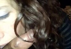 Pawg feels intense desire convincing stepson for passionate blowjob