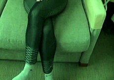 Is this sexy teen's footjob teasing you?