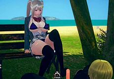 i'm watching this ai girl with big tits give blowjob