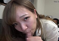 Homemade Asian Gal Bent Over for Doggystyle. Obedient Japanese Teen Rides Hard at Home!