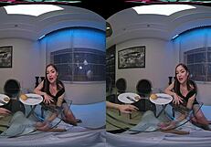 Is Dinner Enough? Angelica Heart Delivers Blowjob and Positions