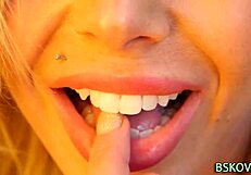 stunning pornstar gets handjob and fingering on her big cock before hardcore fucking and cumshot