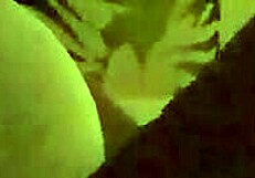 Horny neighbor begs for a hand! Masturbating her hairy pussy.