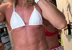 sexy man in crossdressing roleplay gets ass fucked with strapon dildo by amateur girl