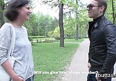 Petite 18+ Chick's Asshole and Twat Get Stretched Hard in Anal Blowjob Action