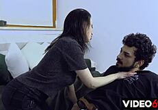 polskie porno - sucking and fucking brunette slut