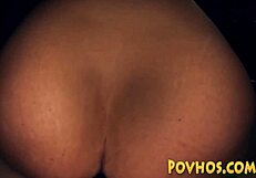 Slutty Amateur POV Rides Dick While Rubbing Her Horny Cunt!