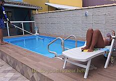 pool cleaner fucks housewife while husband works